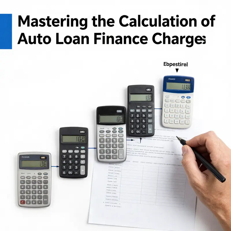 Understanding the core formula for calculating auto loan finance charges.