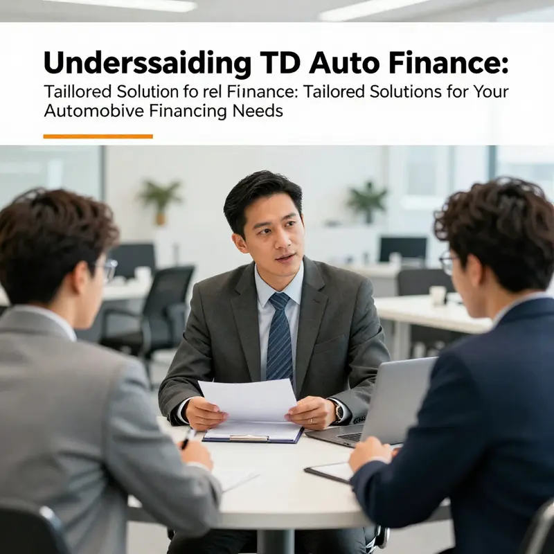 A car dealership where customers are presented with TD Auto Finance’s tailored financing options.
