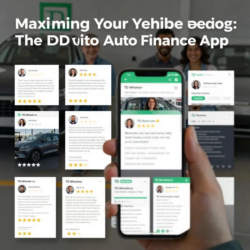 The TD Wheels App showcasing its intuitive interface for managing vehicle financing.