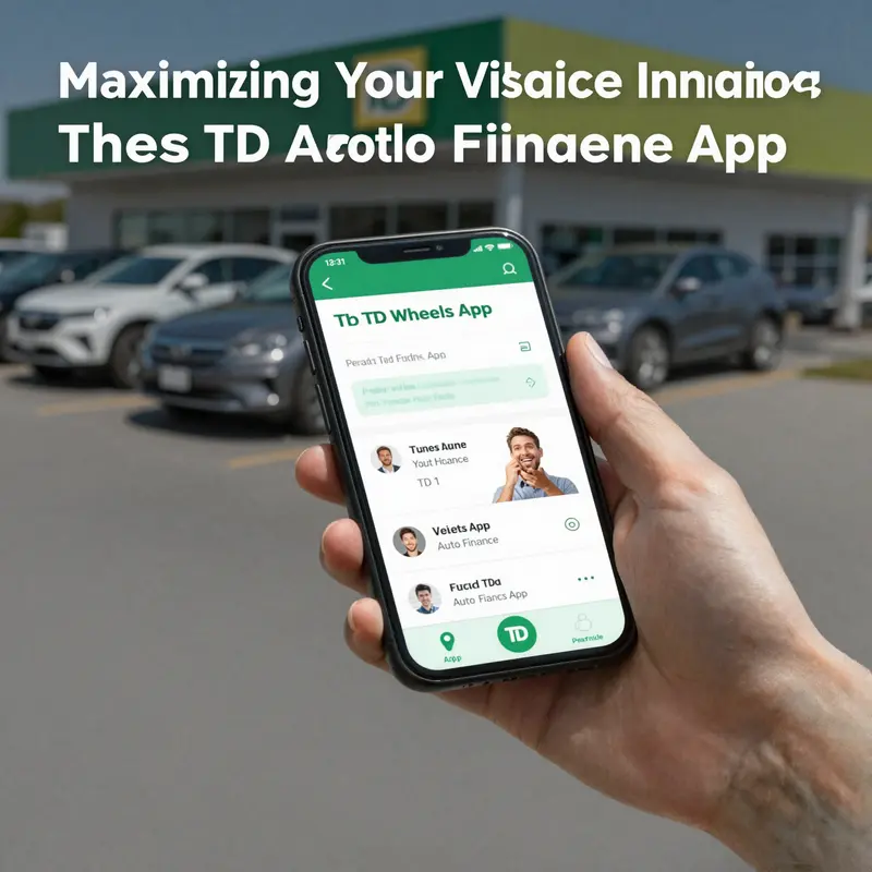 The TD Wheels App showcasing its intuitive interface for managing vehicle financing.