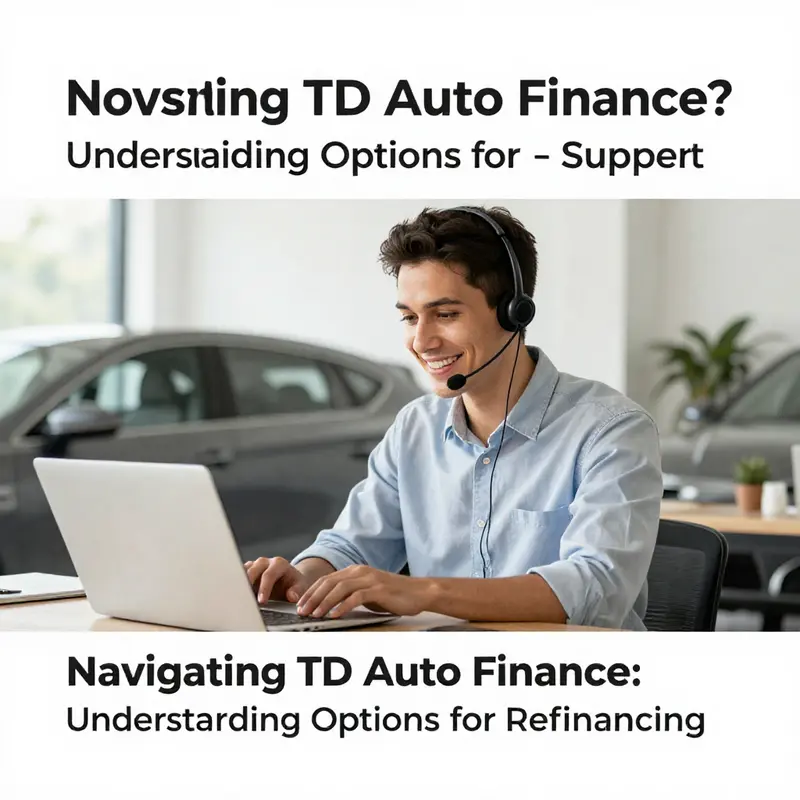Exploring available options for managing automobile loans with TD Auto Finance.