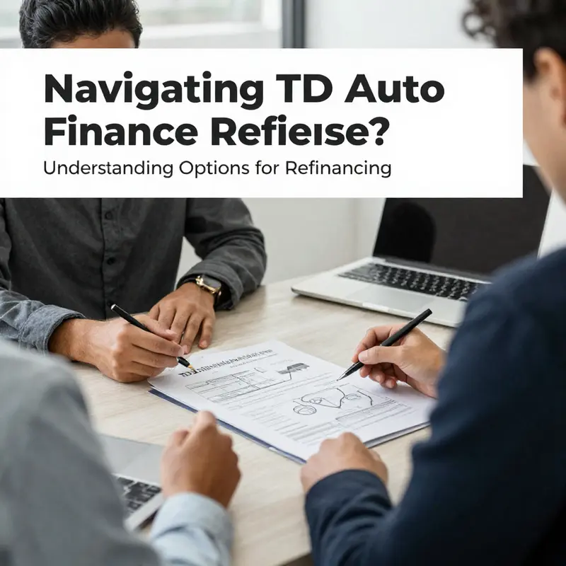 Exploring available options for managing automobile loans with TD Auto Finance.