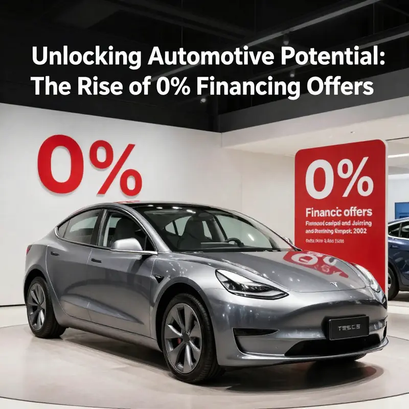 Tesla promotes its 0% financing offers, emphasizing attractive savings for buyers.
