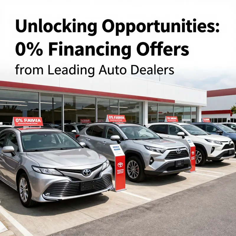 Ford dealers showcase enticing 0% financing promotions on their latest vehicle models.