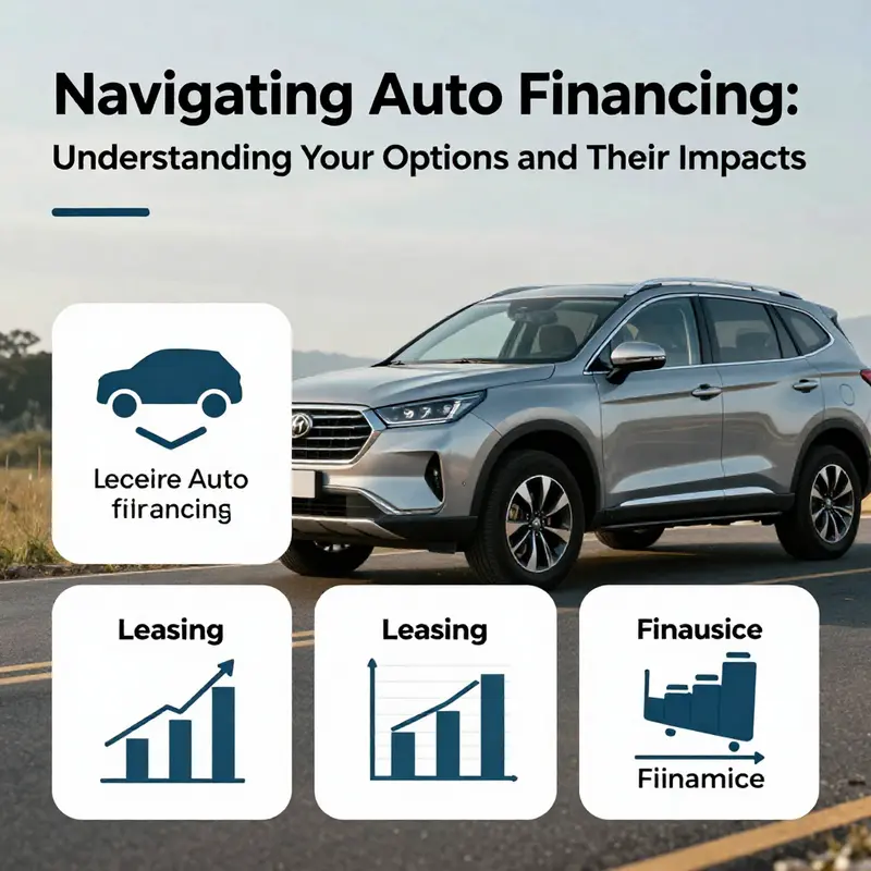 Individuals at a dealership, learning about auto financing options.