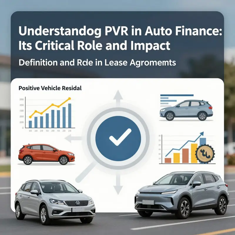 An infographic illustrating the importance of Positive Vehicle Residual (PVR) in lease agreements.