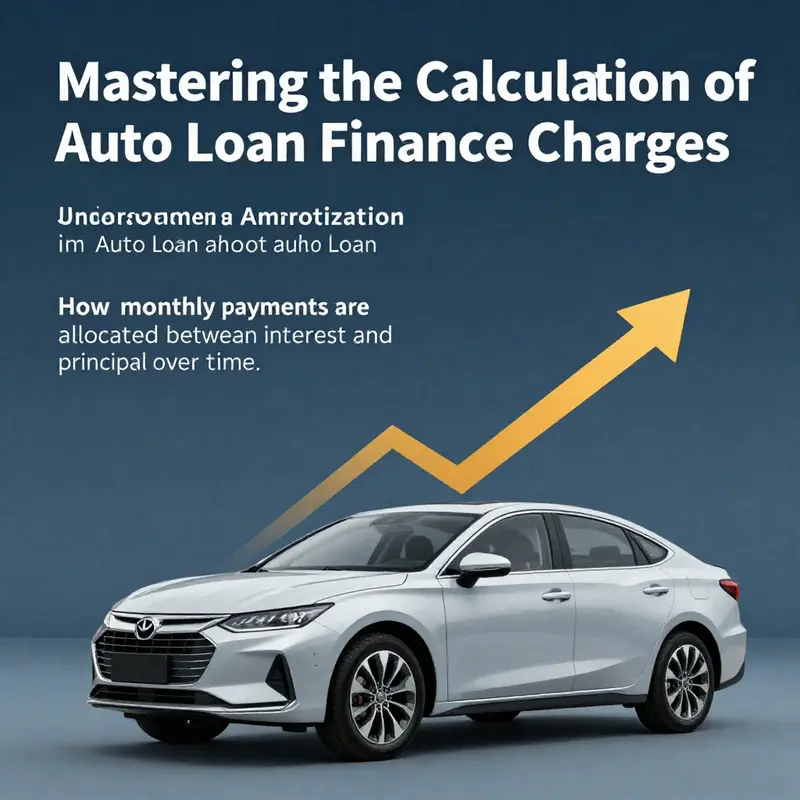 Understanding the core formula for calculating auto loan finance charges.