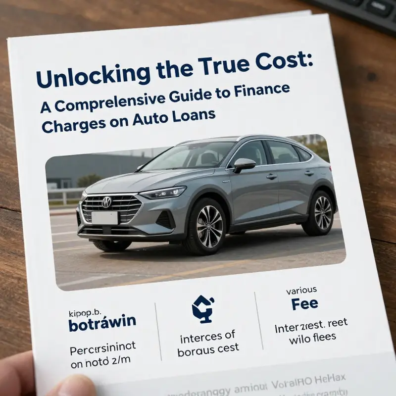 An infographic explaining finance charges and their significance in auto loans.