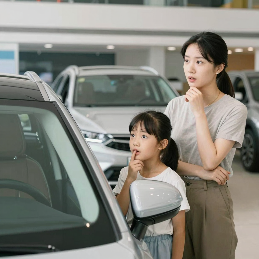 Family Considering Car Purchase