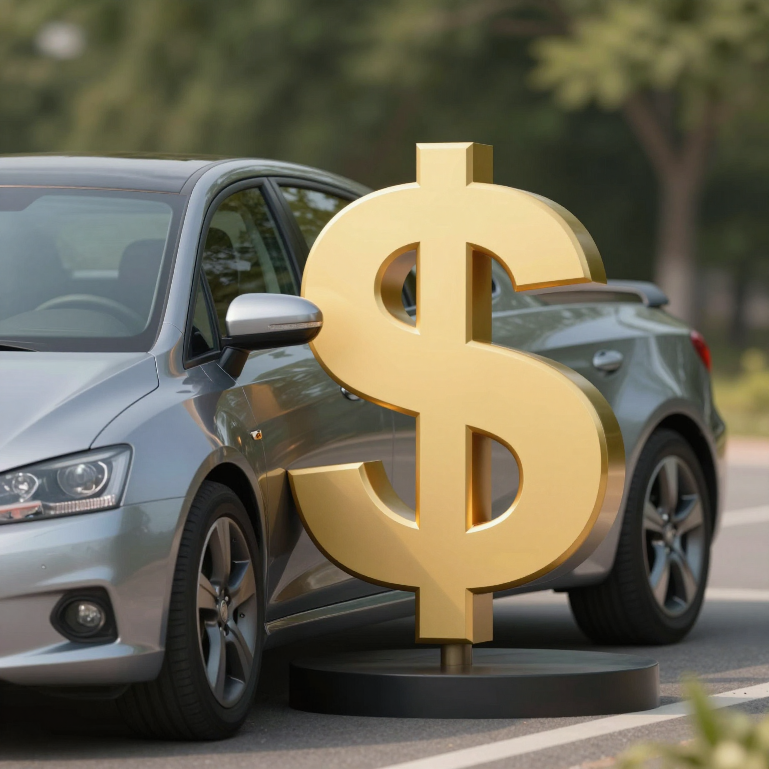 Car and Money Symbolizing Auto Finance