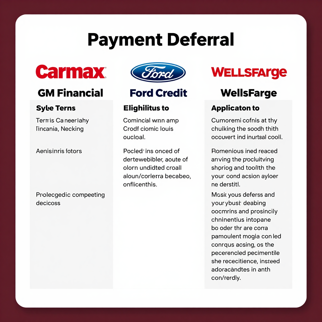 Payment Deferral Options Comparison