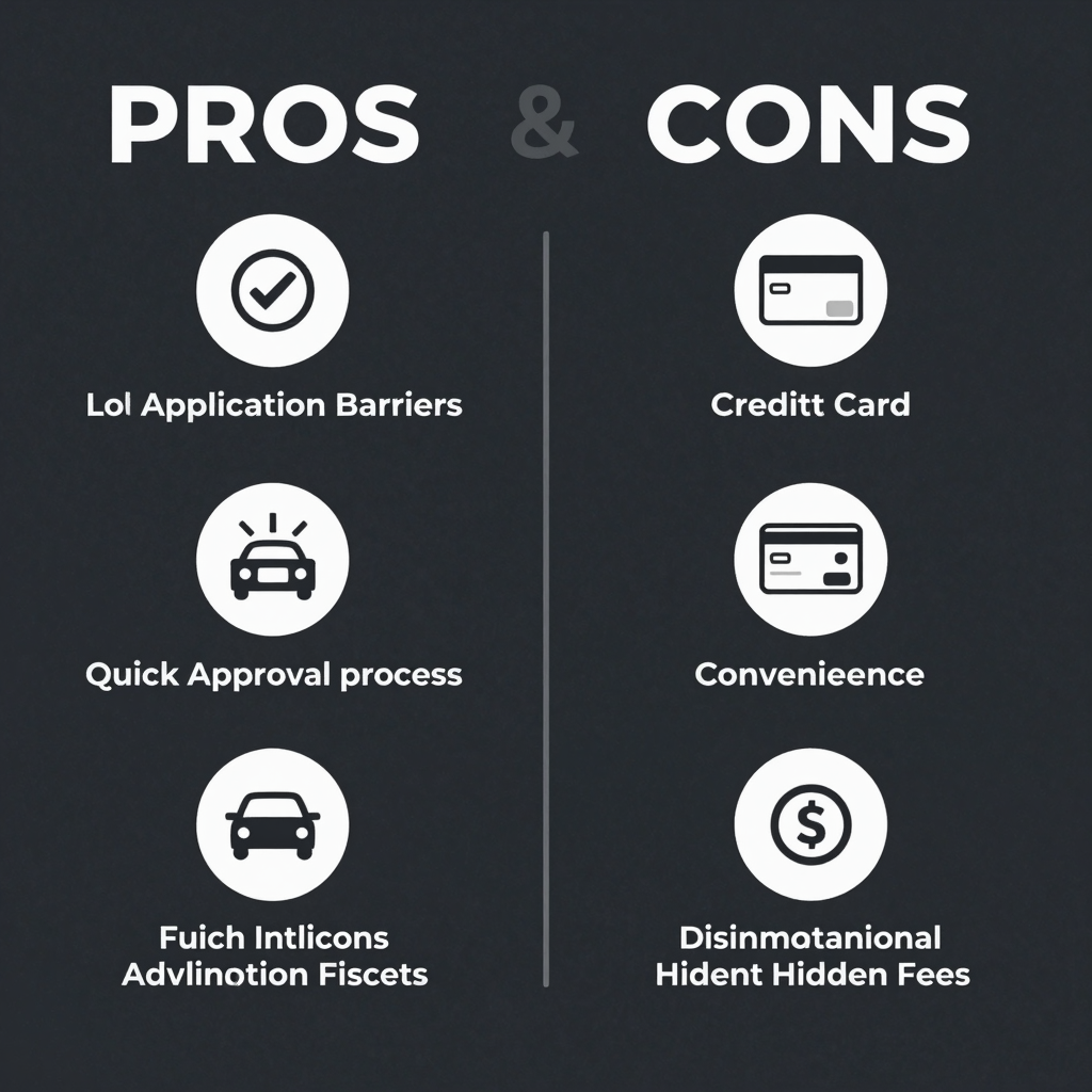 Pros and Cons of Using Credit Cards for Auto Financing