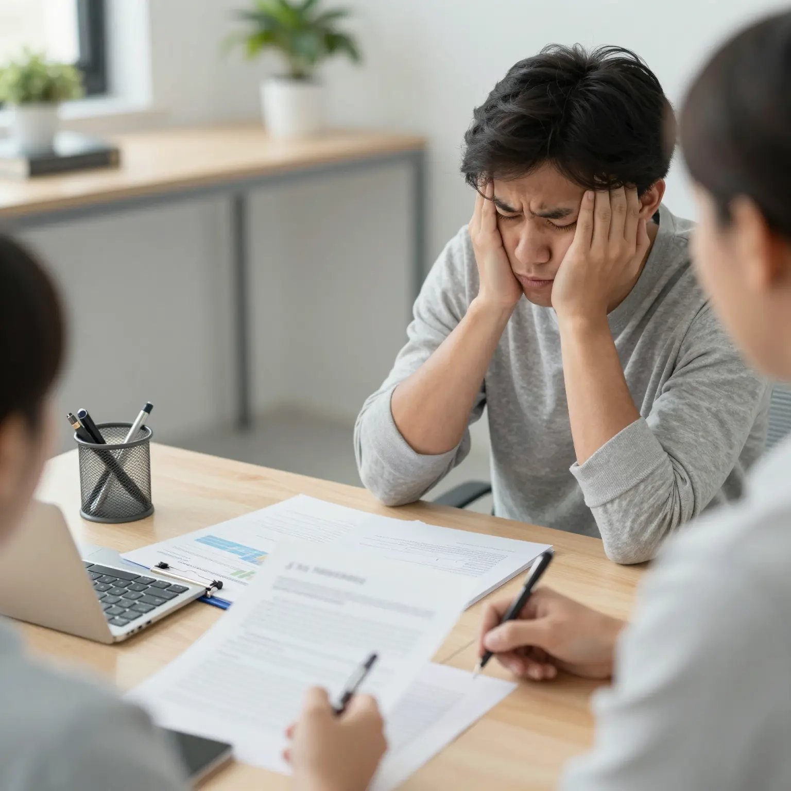 Financial Advisor Helping Client