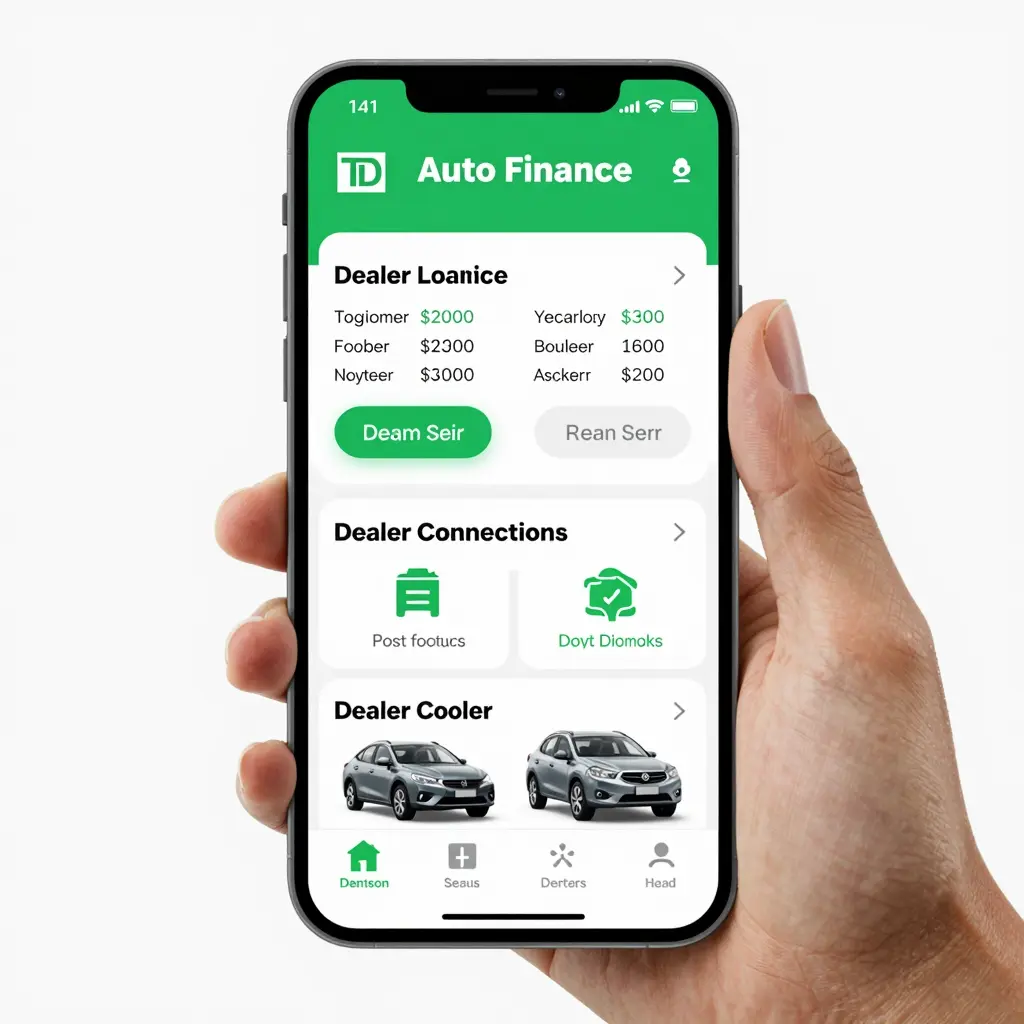 TD Auto Finance App Interface