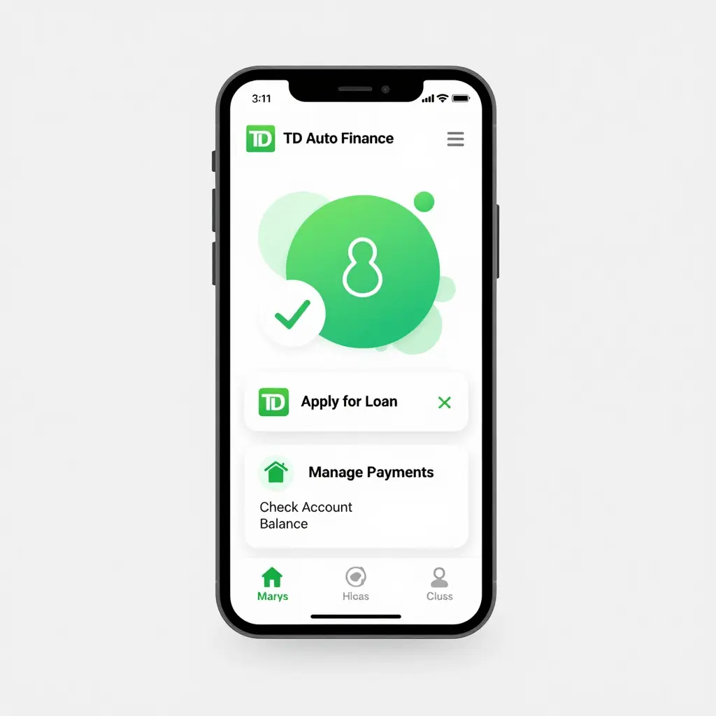 TD Auto Finance App Interface