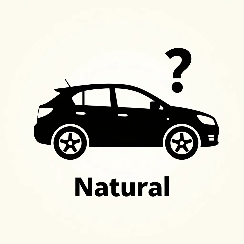 Visual representation of a car with a question mark regarding auto finance inquiries