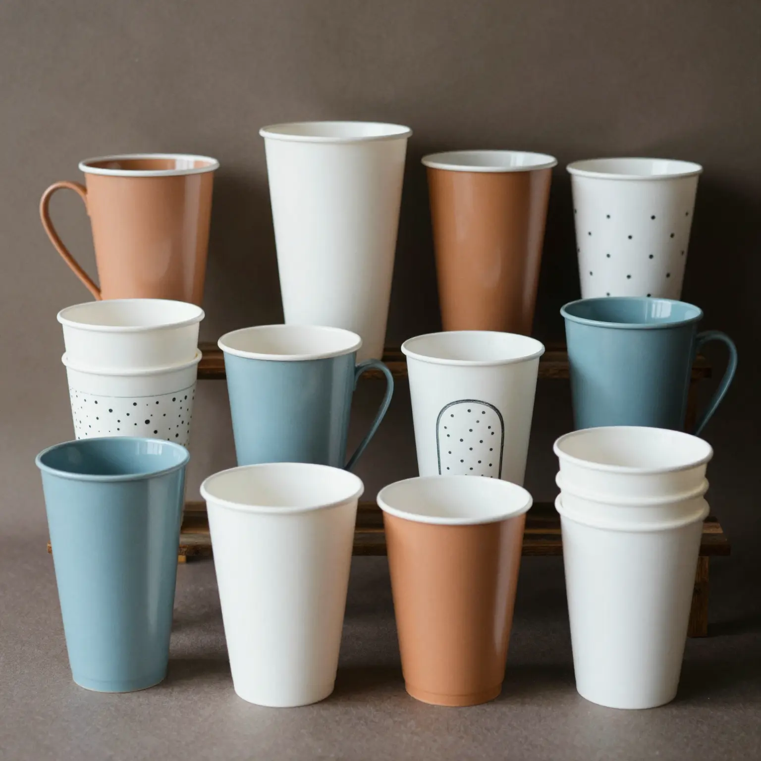 Various Disposable Plastic Cups