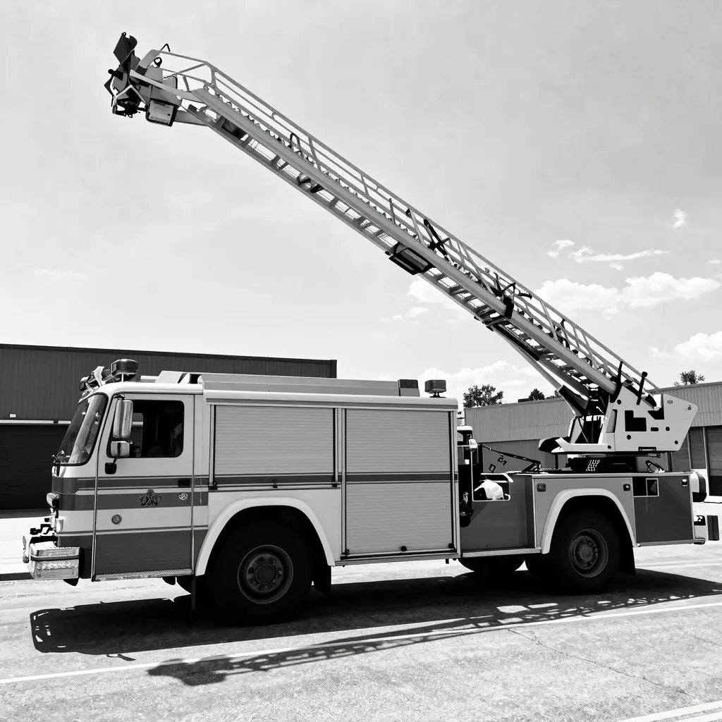 Fire Truck Ladder in Action