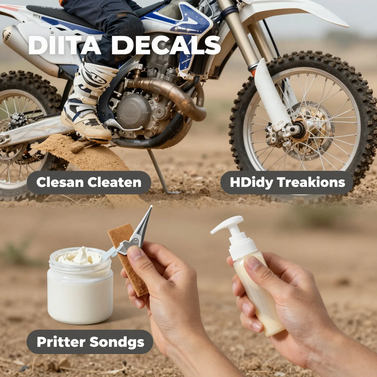 Applying primer to dirt bike plastics