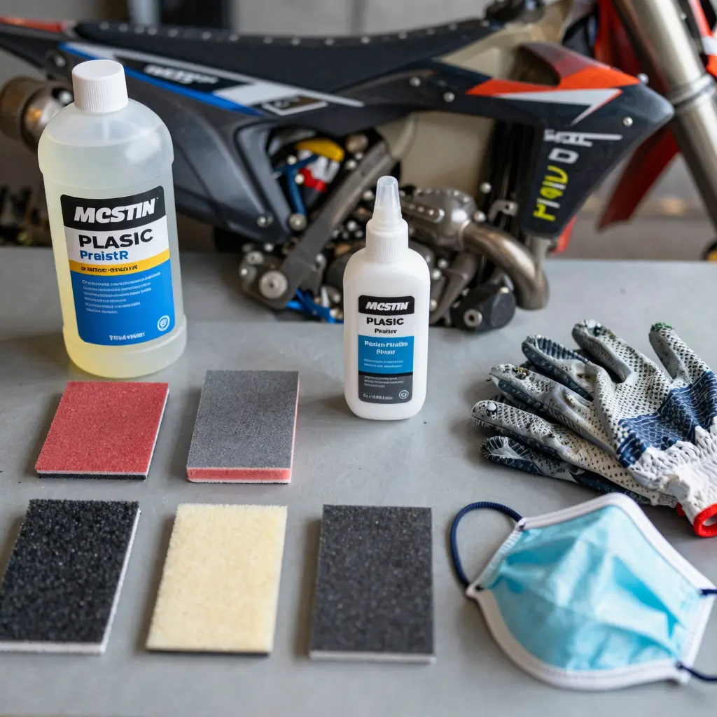 Prepping Dirt Bike Plastics