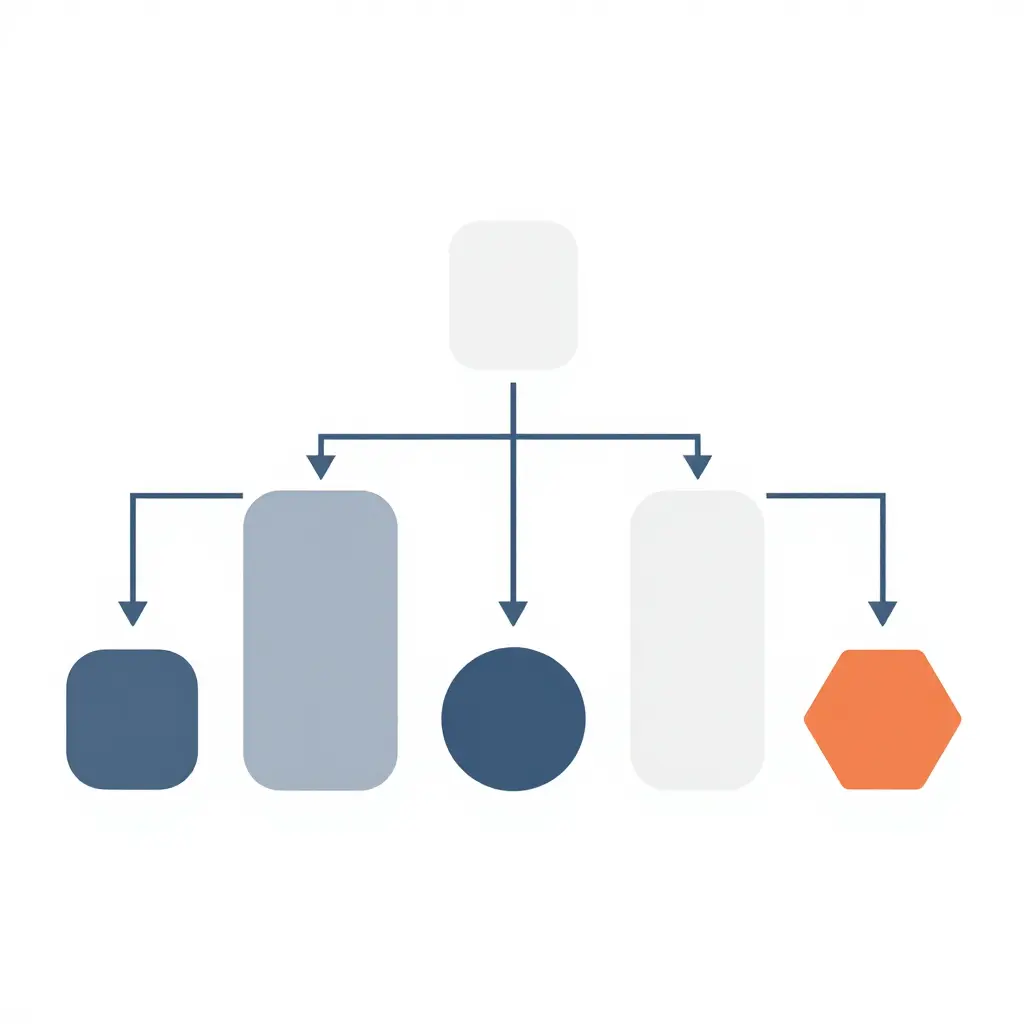 Two-dimensional flat flowchart illustrating the fitment inspection workflow in sequence, from inspecting tabs to torquing hardware